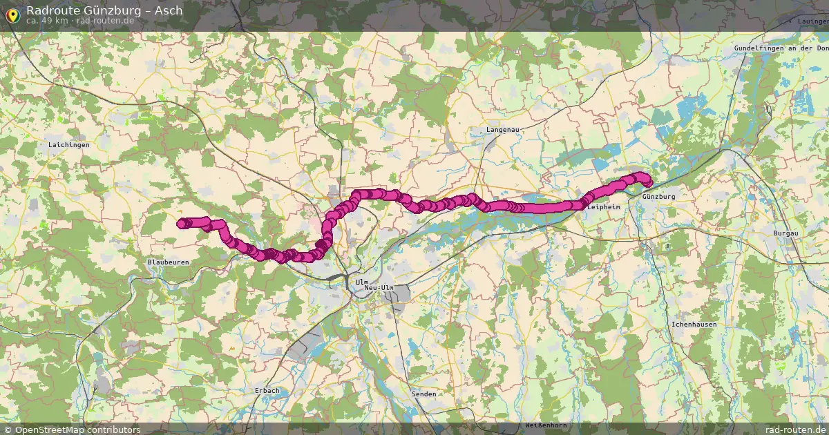 Radtour Günzburg – Asch