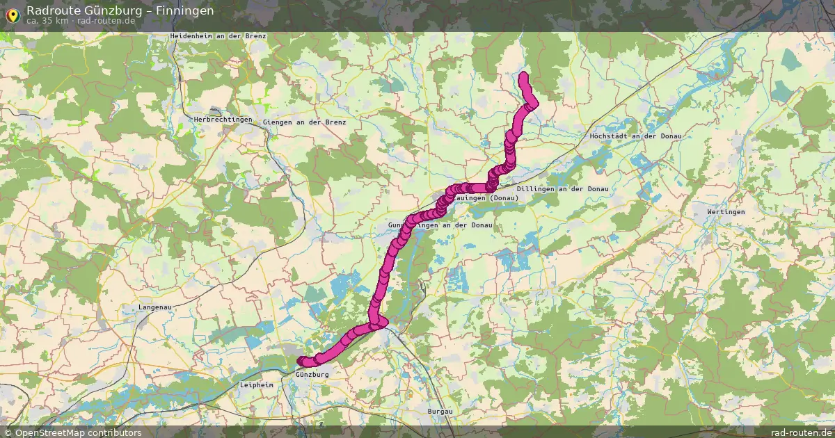 Radtour Günzburg – Finningen