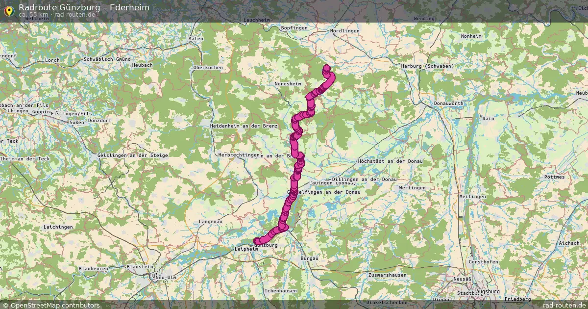 Radtour Günzburg – Ederheim