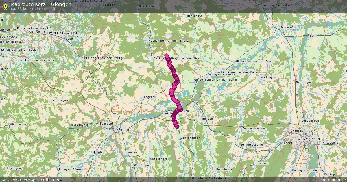 Radtour Kötz – Giengen