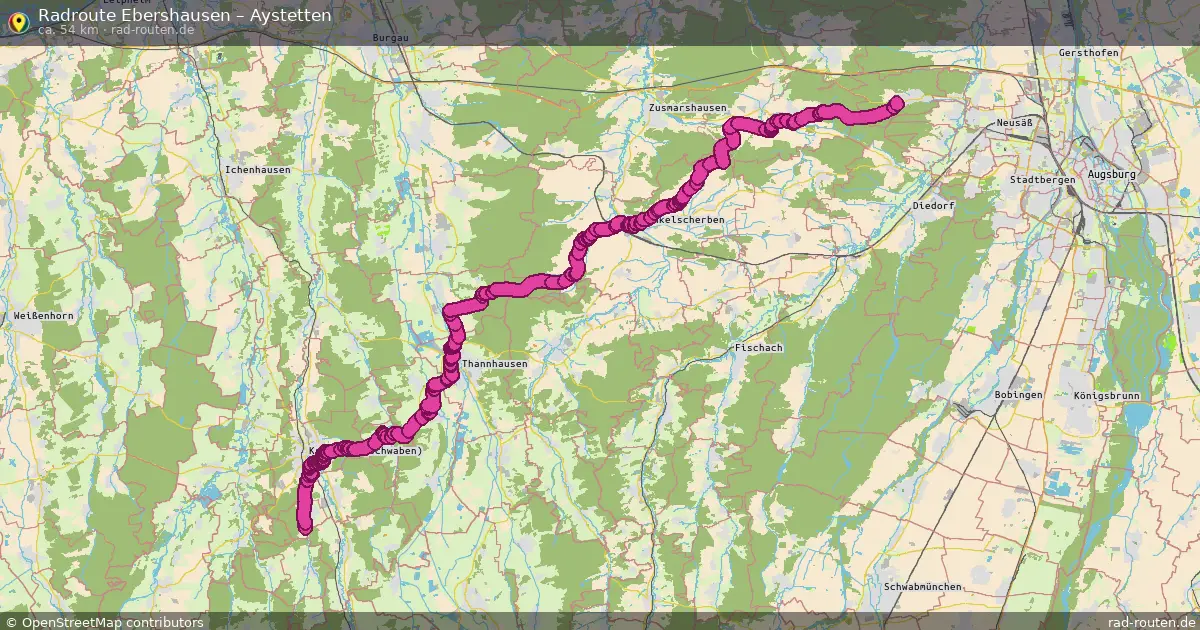 Radtour Ebershausen – Aystetten