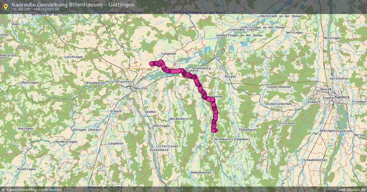 Radtour Gemarkung Billenhausen – Göttingen