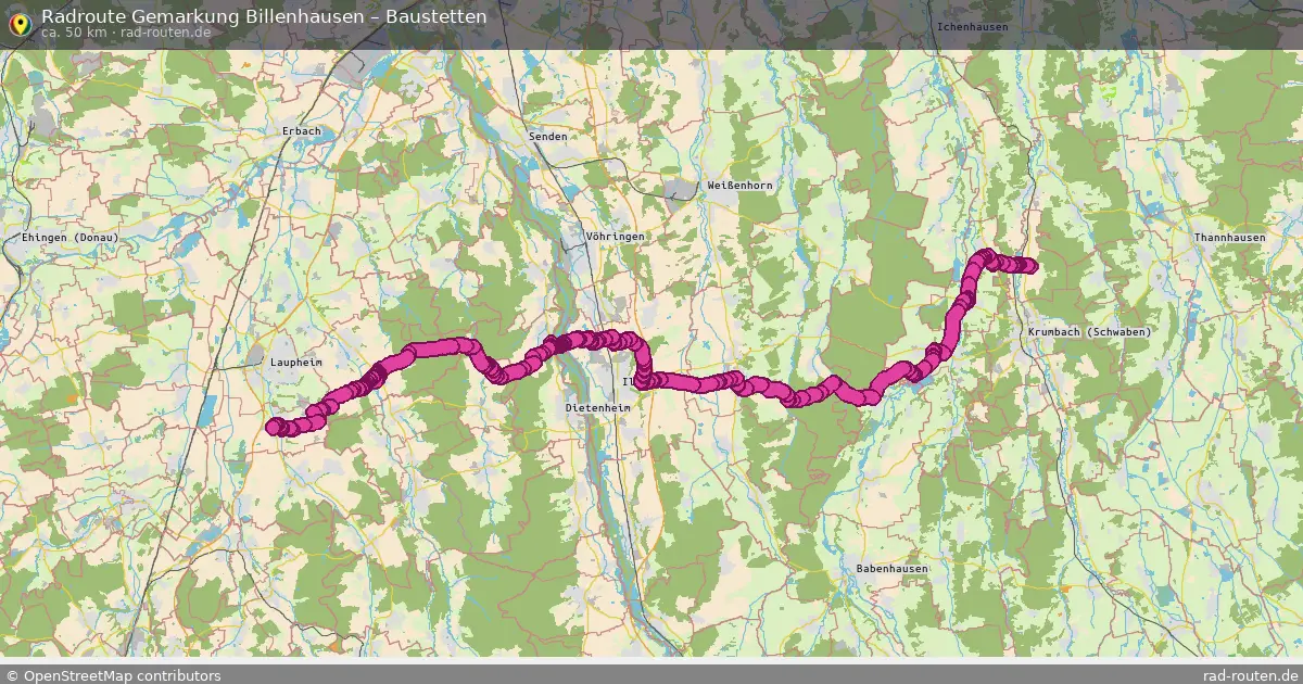 Radtour Gemarkung Billenhausen – Baustetten