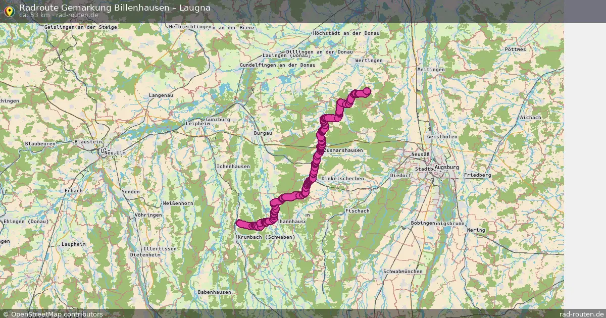Radtour Gemarkung Billenhausen – Laugna