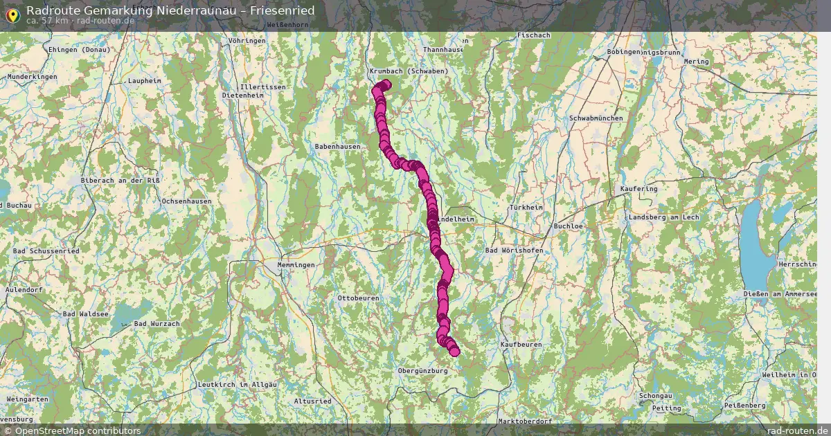 Radtour Gemarkung Niederraunau – Friesenried