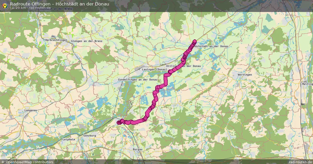 Radtour Offingen – Höchstädt An Der Donau