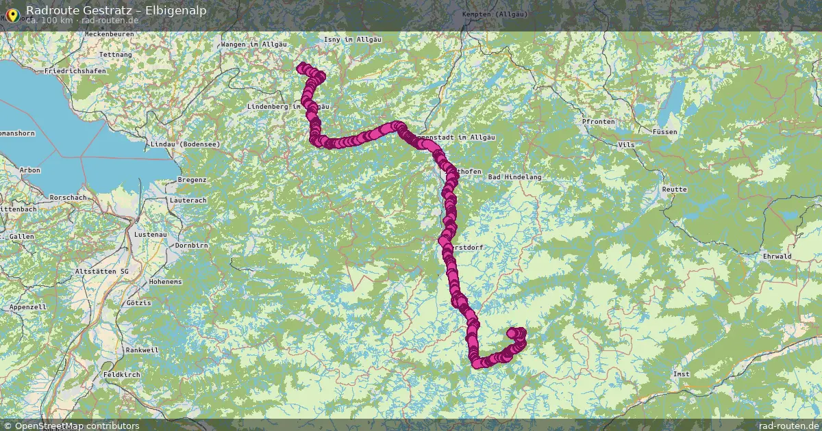 Radtour Gestratz – Elbigenalp