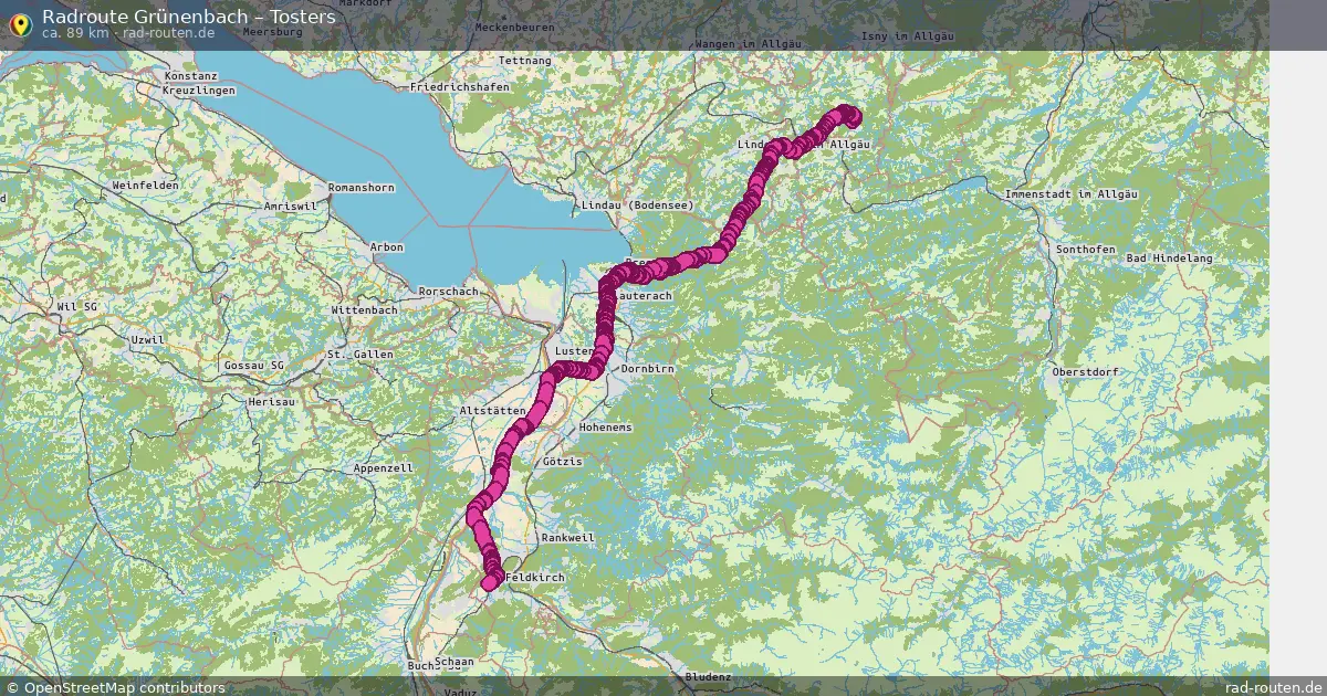 Radtour Grünenbach – Tosters