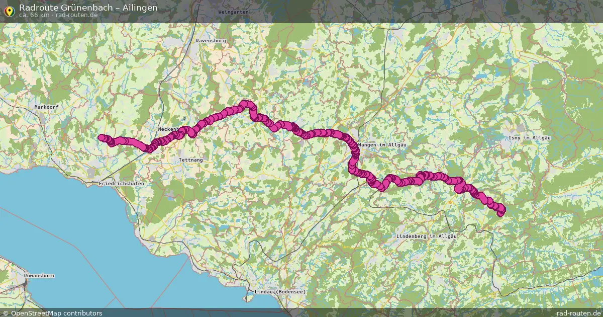 Radtour Grünenbach – Ailingen
