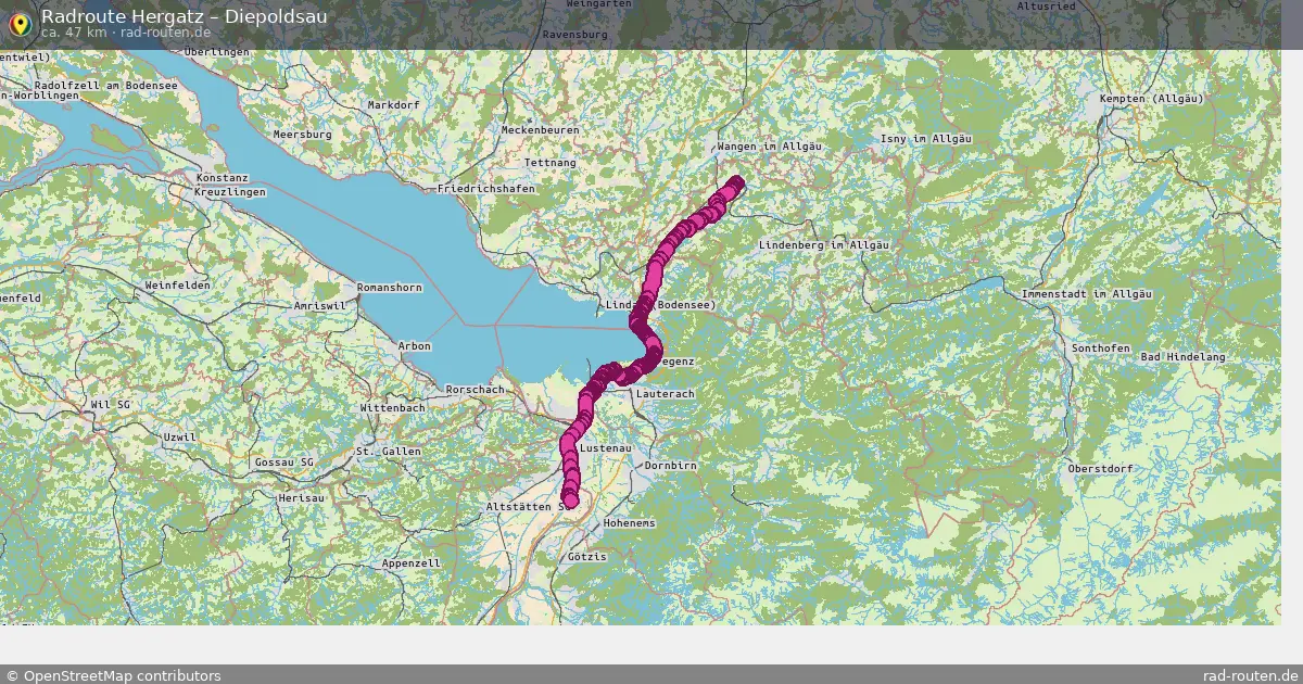 Radtour Hergatz – Diepoldsau