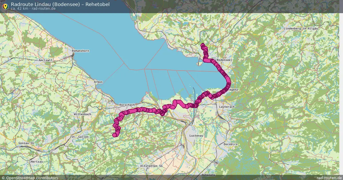 Radtour Lindau (Bodensee) – Rehetobel