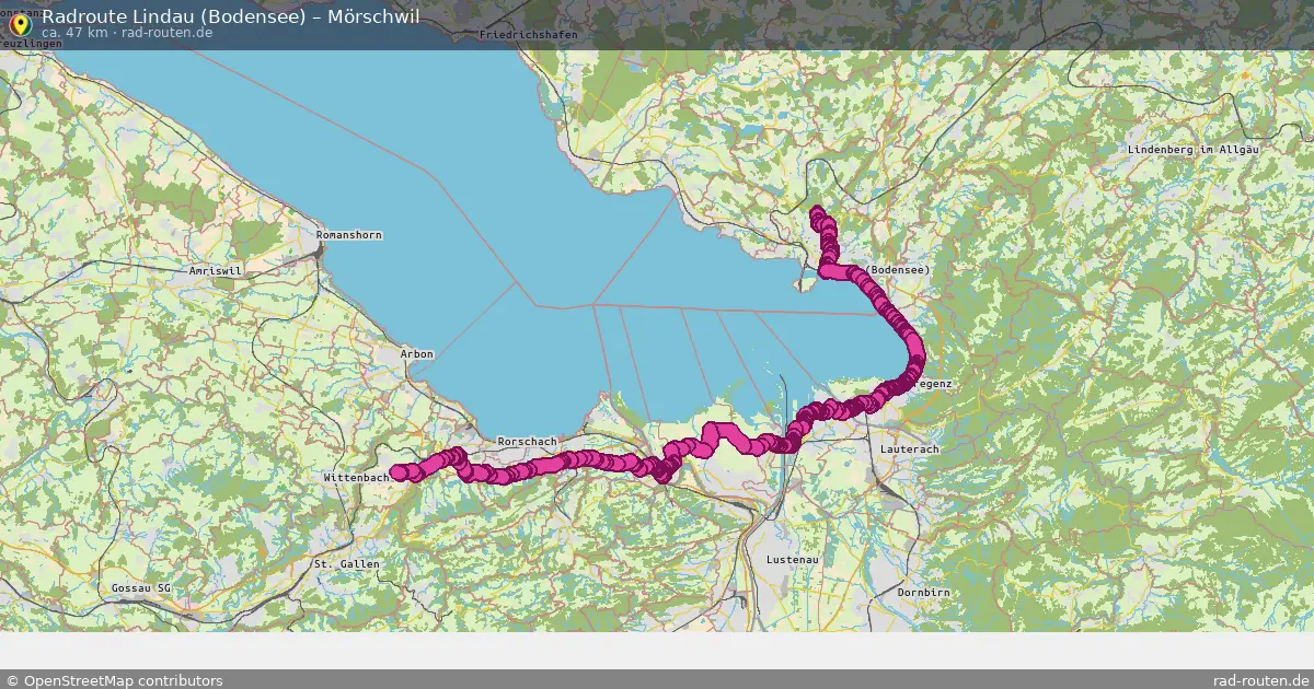 Radtour Lindau (Bodensee) – Mörschwil