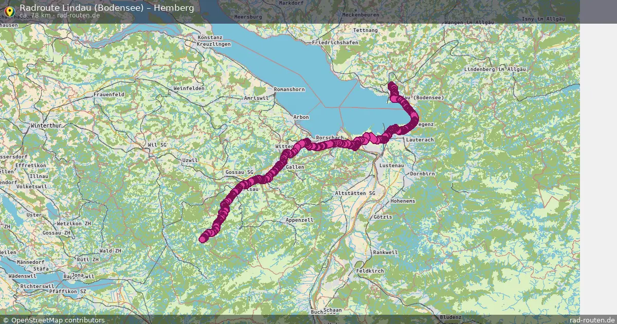 Radtour Lindau (Bodensee) – Hemberg