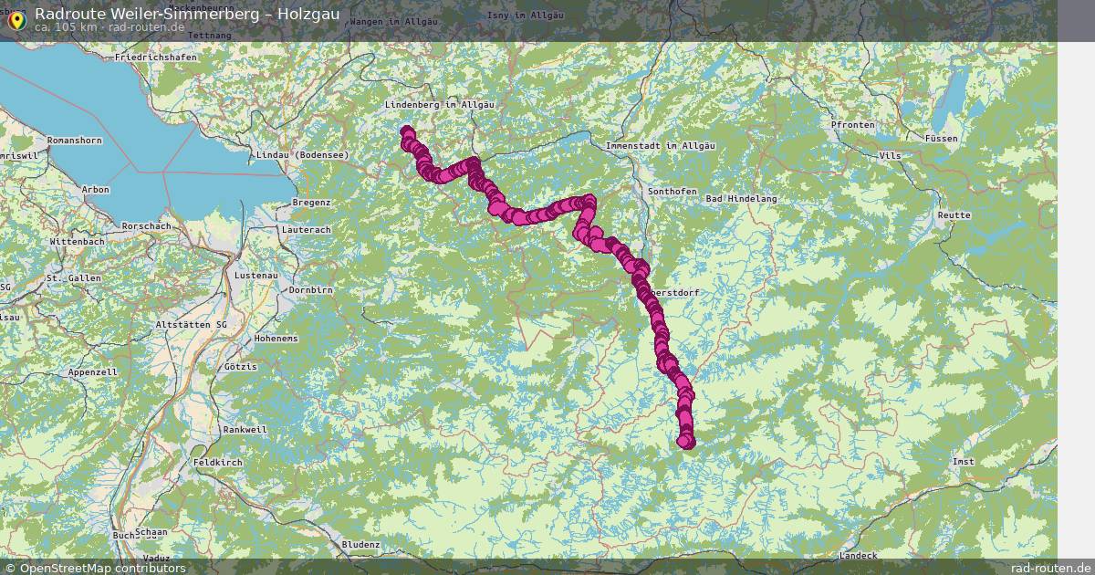Fahrradroute Weiler-Simmerberg – Holzgau