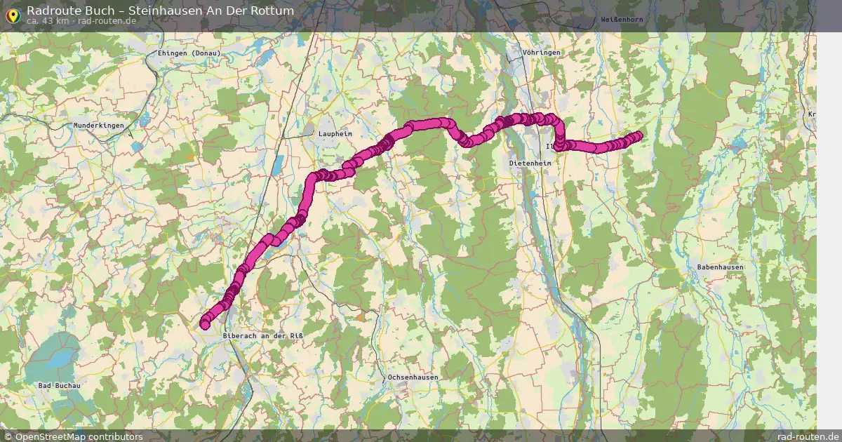 Radtour Buch – Steinhausen An Der Rottum