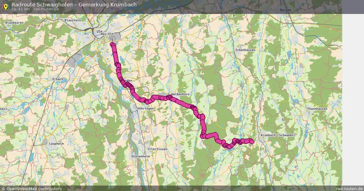 Radtour Schwaighofen – Gemarkung Krumbach