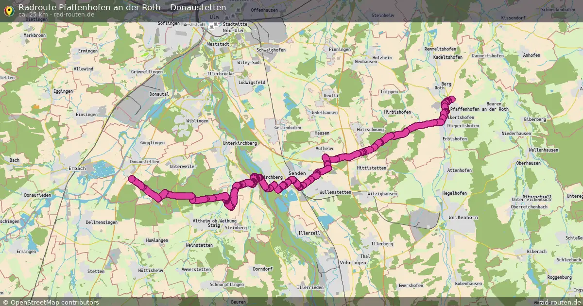 Radtour Pfaffenhofen An Der Roth – Donaustetten