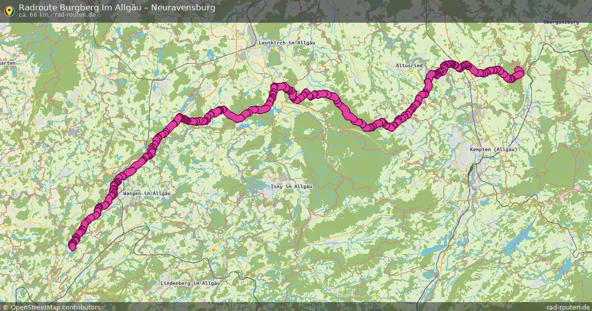 Radtour Burgberg Im Allgäu – Neuravensburg