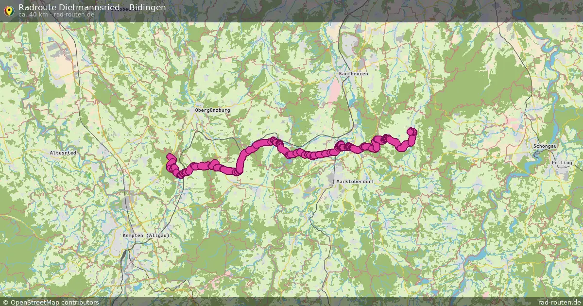 Radtour Dietmannsried – Bidingen