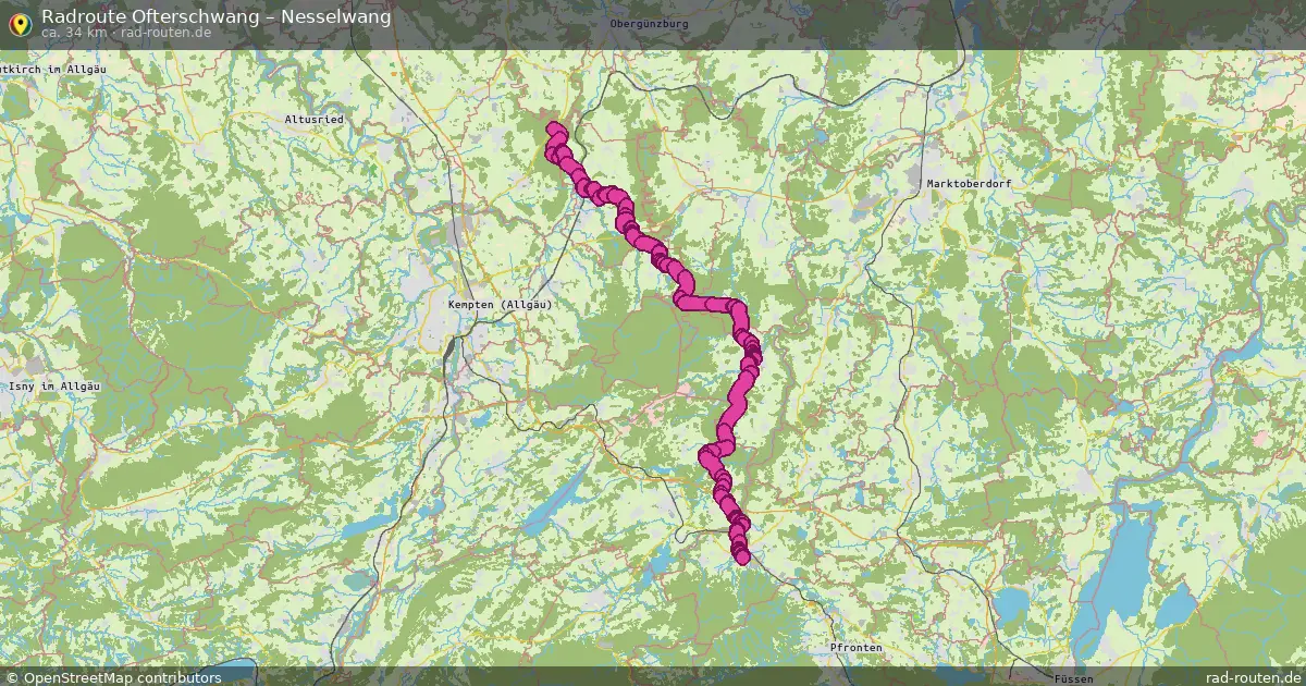 Radtour Ofterschwang – Nesselwang