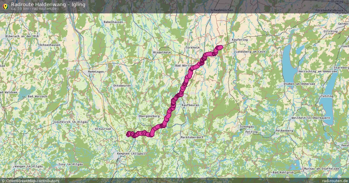 Radtour Haldenwang – Igling