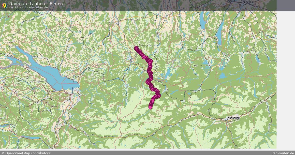 Fahrradroute Rettenberg – Elmen (69 km) – Rad-Routen.de