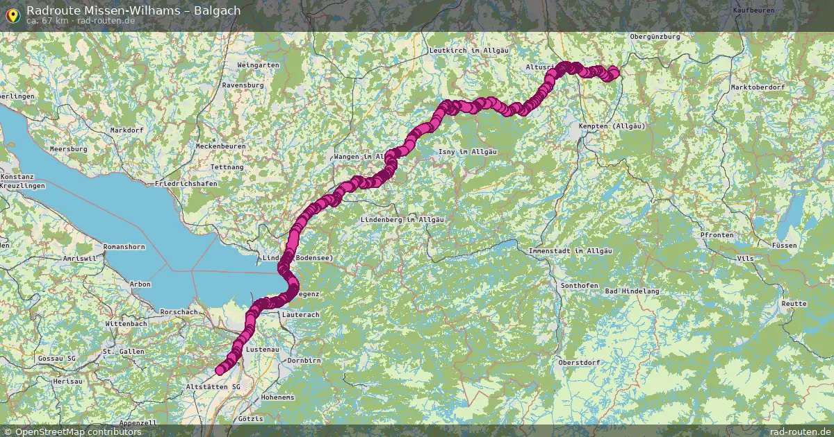 Radtour Missen-Wilhams – Balgach