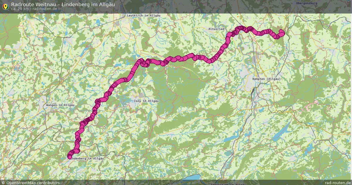 Radtour Weitnau – Lindenberg Im Allgäu