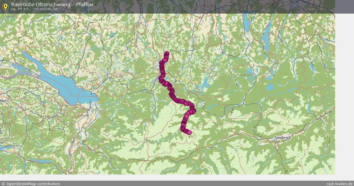 Fahrradroute von Ofterschwang nach Pfafflar