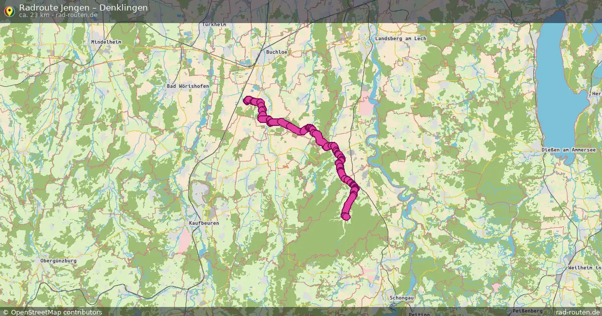 Fahrradroute Jengen – Denklingen (23 km) – Rad-Routen.de