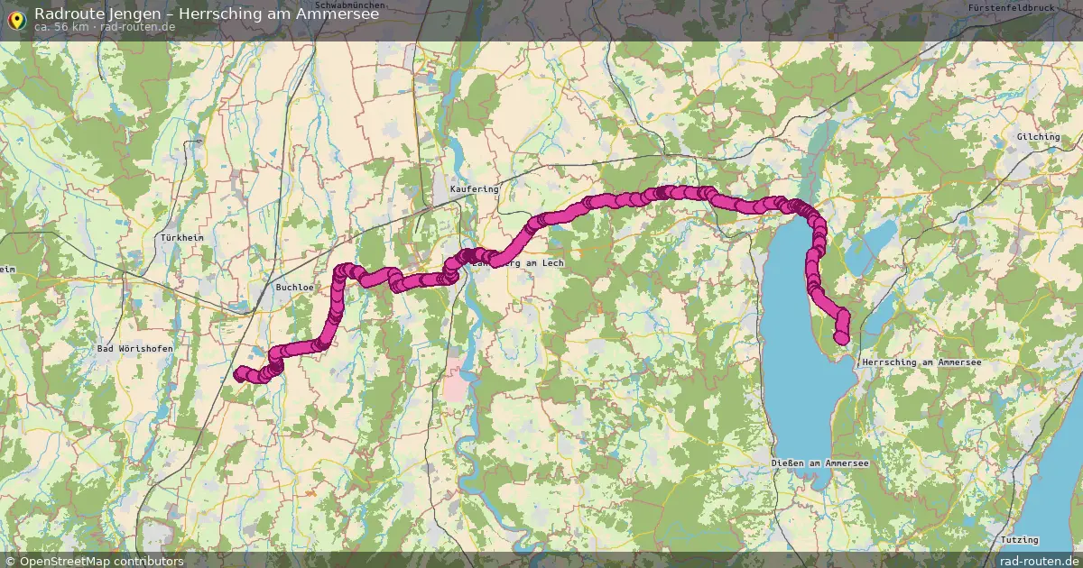 Radtour Jengen – Herrsching Am Ammersee