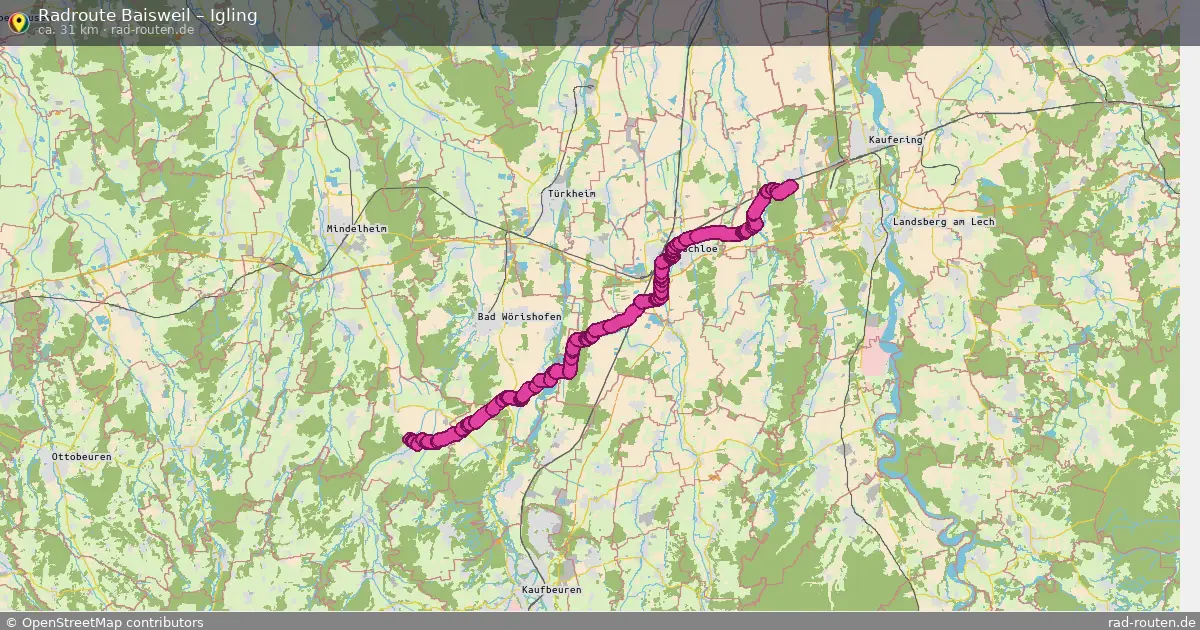 Radtour Baisweil – Igling