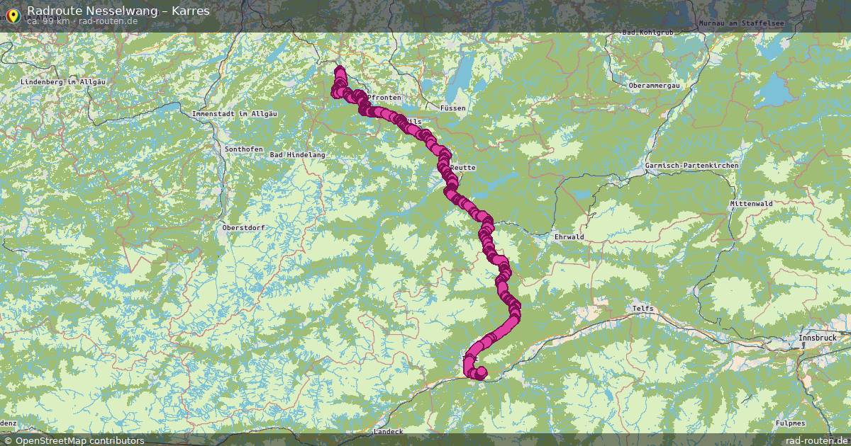 Fahrradroute Nesselwang – Karres
