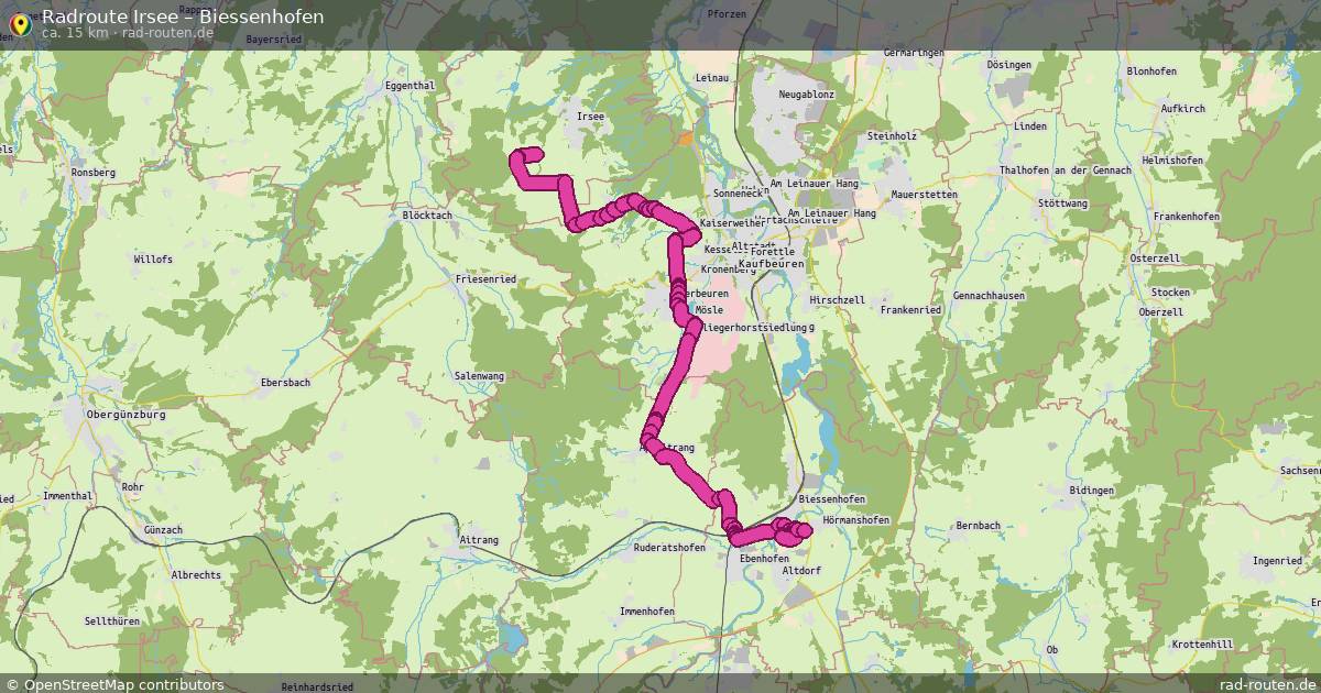 Fahrradroute Irsee – Biessenhofen