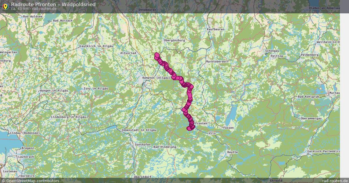 Fahrradroute Pfronten – Immenstadt Im Allgäu