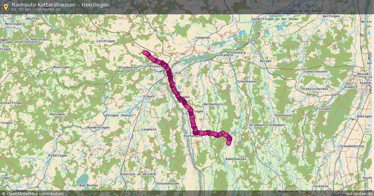 Radtour Kettershausen – Herrlingen