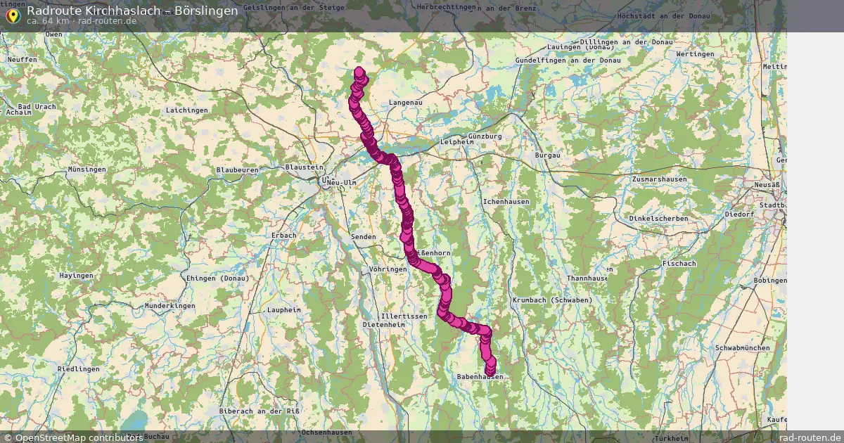 Radtour Kirchhaslach – Börslingen
