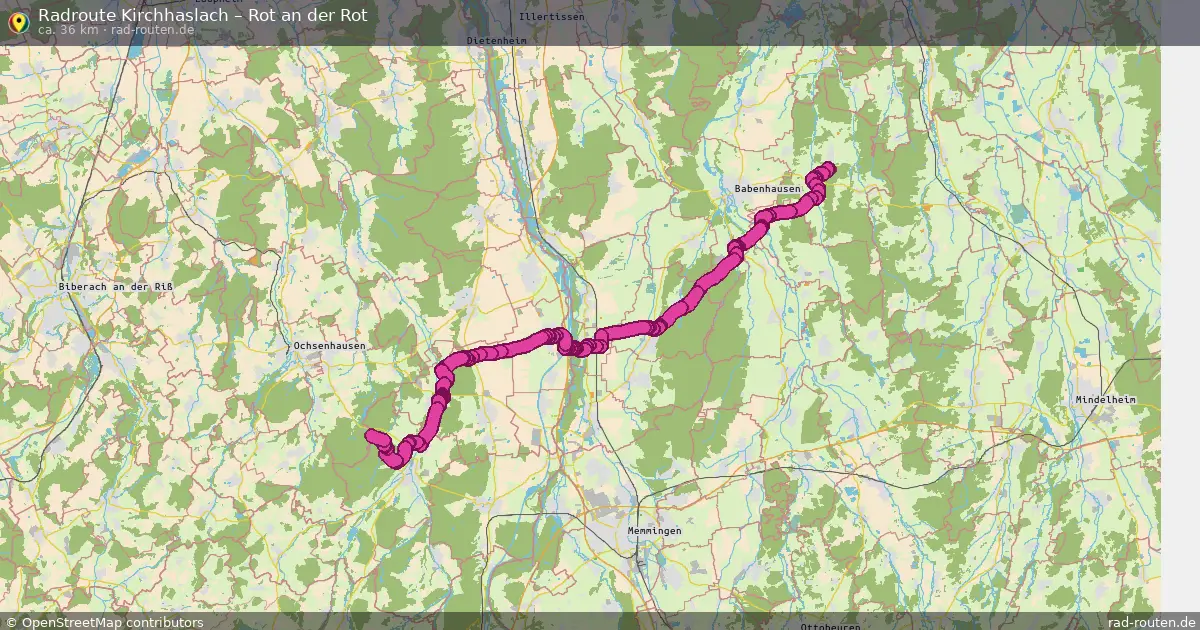 Radtour Kirchhaslach – Rot An Der Rot