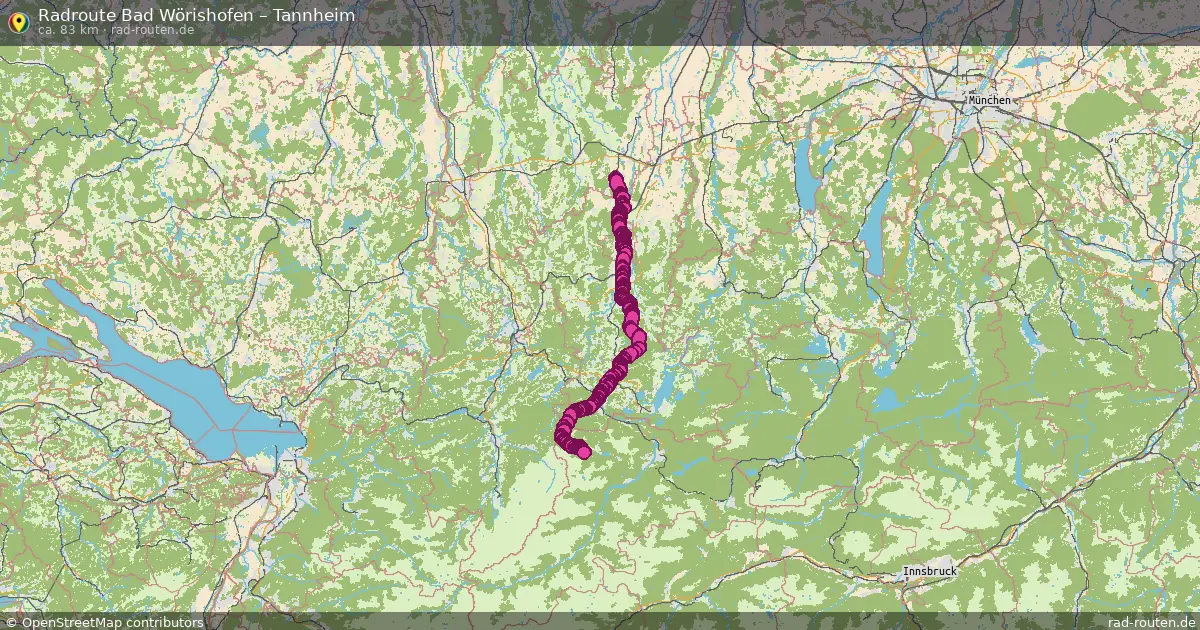 Fahrradroute Bad Wörishofen – Tannheim