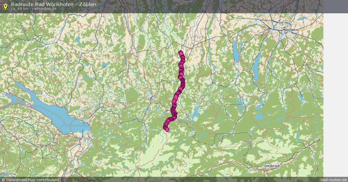 Fahrradroute Bad Wörishofen – Zöblen