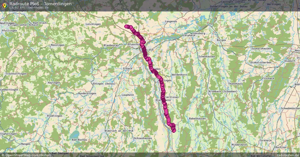 Fahrradroute Pleß – Tomerdingen (62 km) – Rad-Routen.de