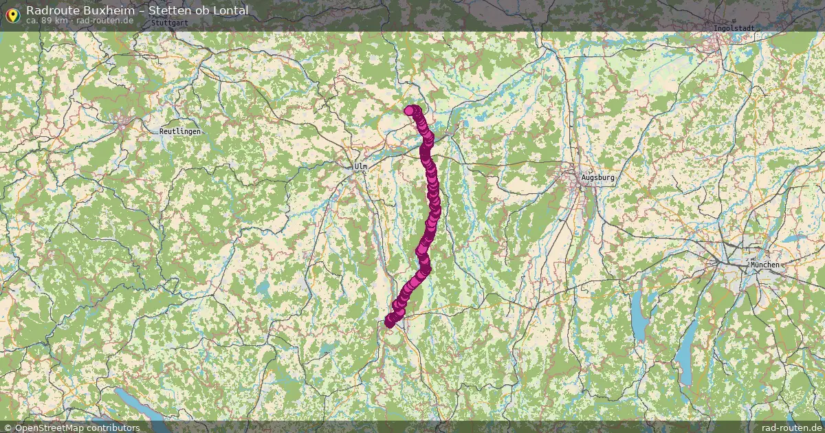 Radtour Buxheim – Stetten Ob Lontal