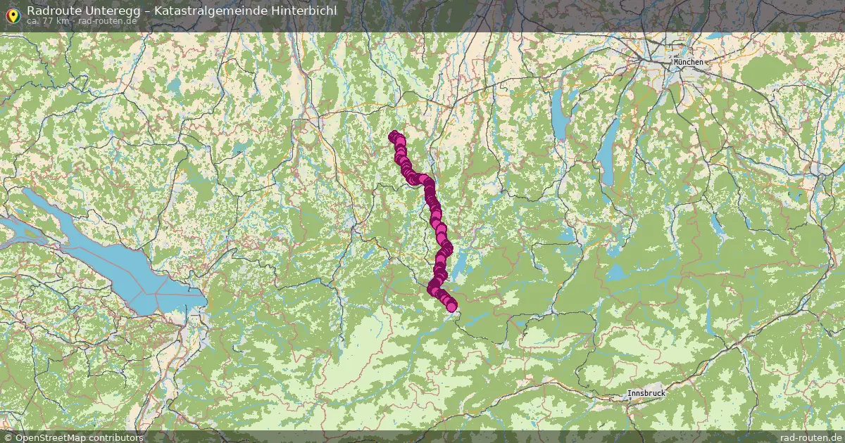 Radtour Unteregg – Katastralgemeinde Hinterbichl
