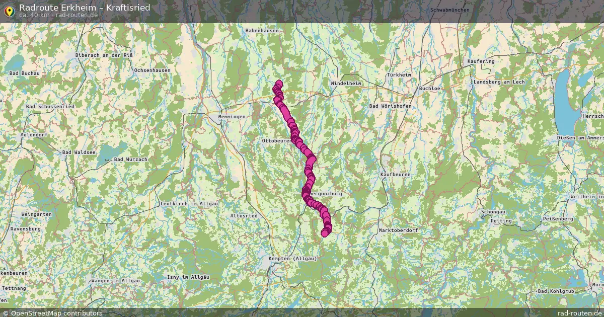 Radtour Erkheim – Kraftisried
