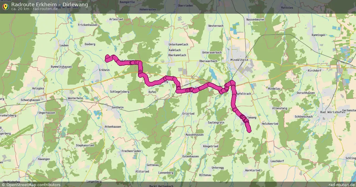 Radtour Erkheim – Dirlewang