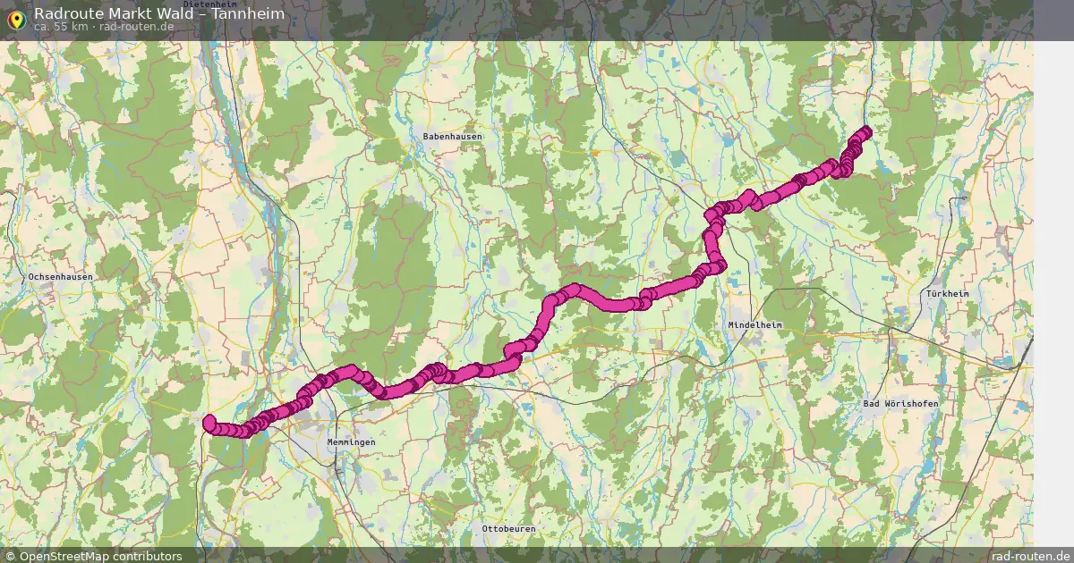 Radtour Markt Wald – Tannheim