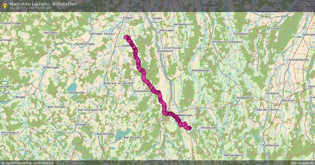 Fahrradroute Lachen – Achstetten (60 km) – Rad-Routen.de
