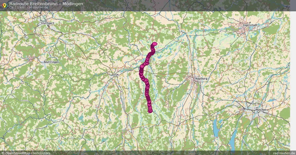 Radtour Breitenbrunn – Mödingen