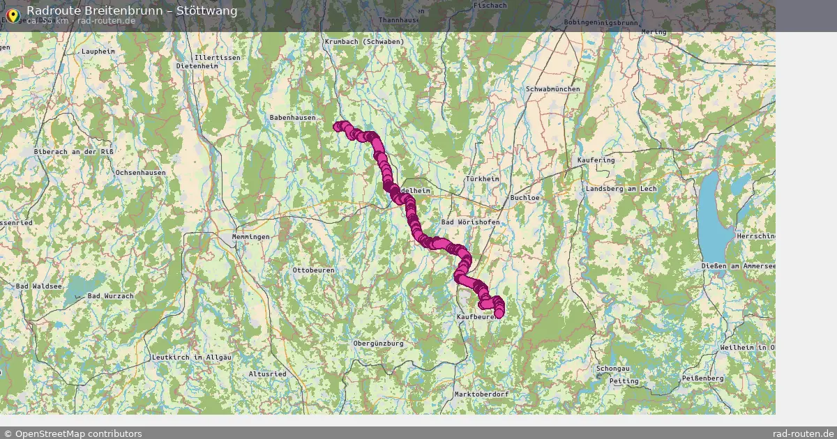 Radtour Breitenbrunn – Stöttwang