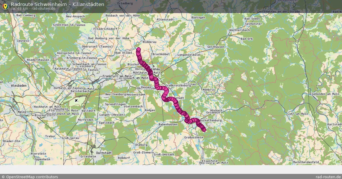 Radtour Schweinheim – Kilianstädten